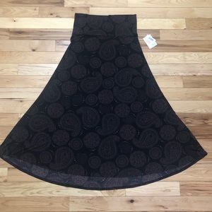 * Lularoe maxi XL brown/black